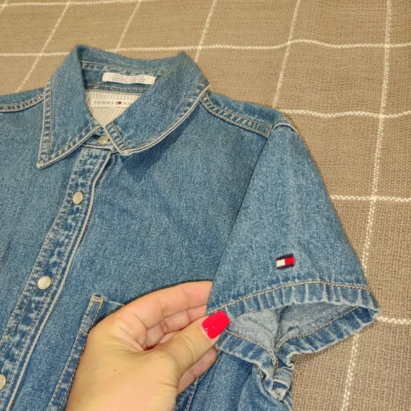 VINTAGE Tommy Hilfiger Denim Dress - Picture 4 of 12